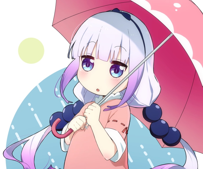 Kanna Kamui from Miss Kobayashi's Dragon Maid with Umbrella