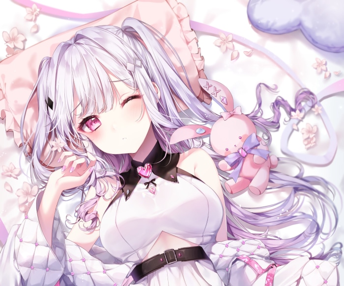 Girl with Pink Stuffed Animal