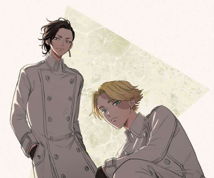 Seishu Inui and Hajime Kokonoi from Tokyo Revengers