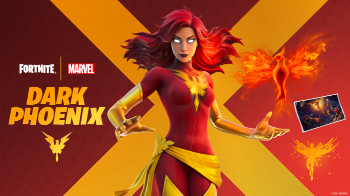 Dark Phoenix from Fortnite Marvel