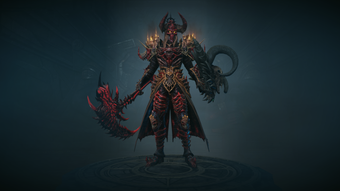 Diablo Immortal Necromancer with Scythe and Shield