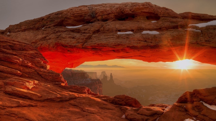 Sunrise through Mesa Arch, Canyonlands National Park