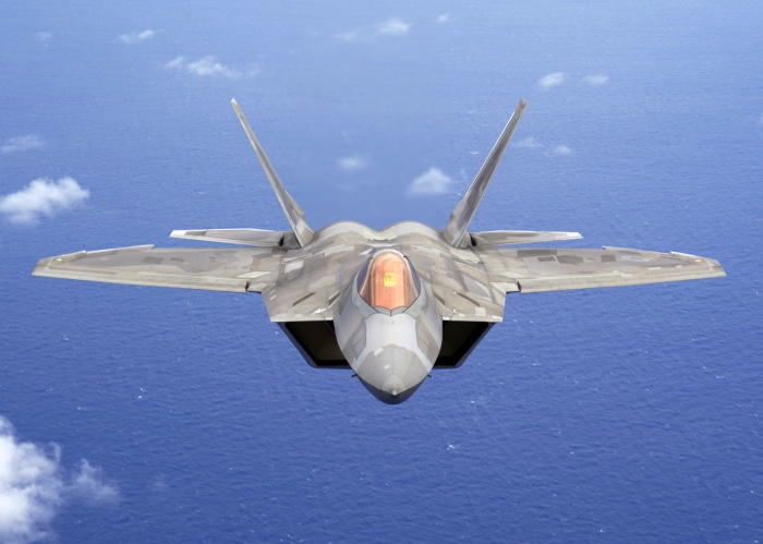 Lockheed Martin F-22 Raptor Jet Fighter 4K