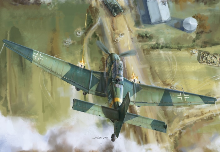 Junkers Ju 87 4K Luftwaffe bombing ground targets