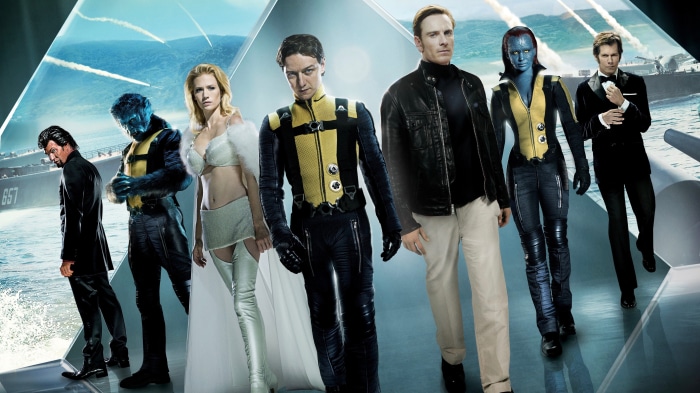 X-Men: First Class characters Azazel, Beast, Emma Frost, Charles Xavier, Mystique, Sebastian Shaw, Erik Lehnsherr