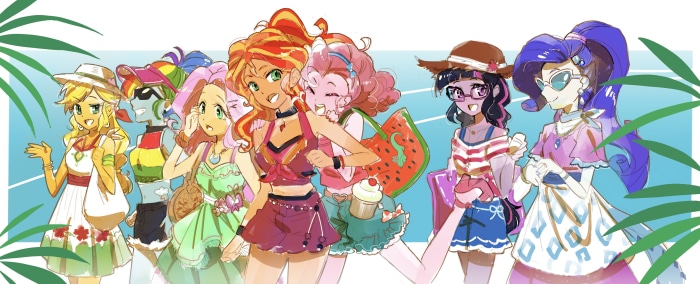 My Little Pony: Equestria Girls at the beach