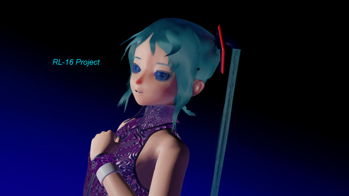 Hatsune Miku from RL-16 Project in Blender