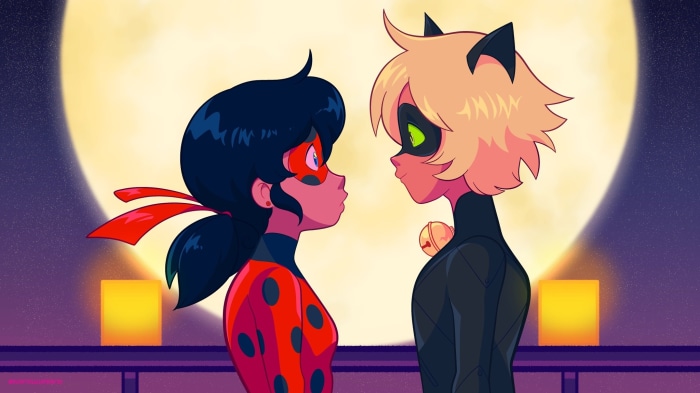 Ladybug and Cat Noir from Miraculous Ladybug