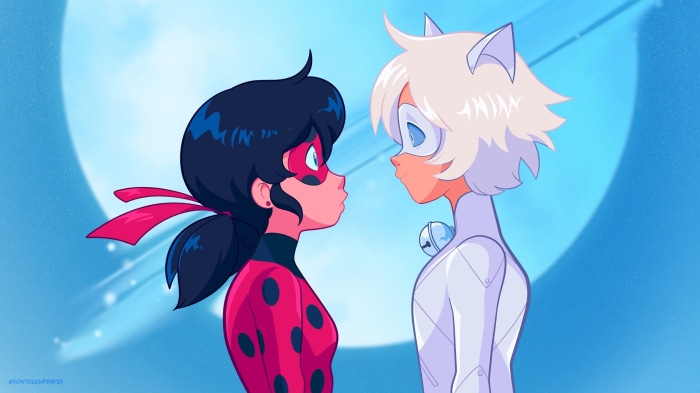 Ladybug and Cat Blanc from Miraculous Ladybug