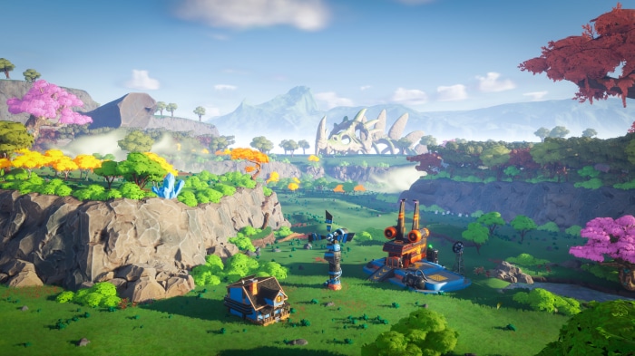 Lightyear Frontier landscape with alien structures