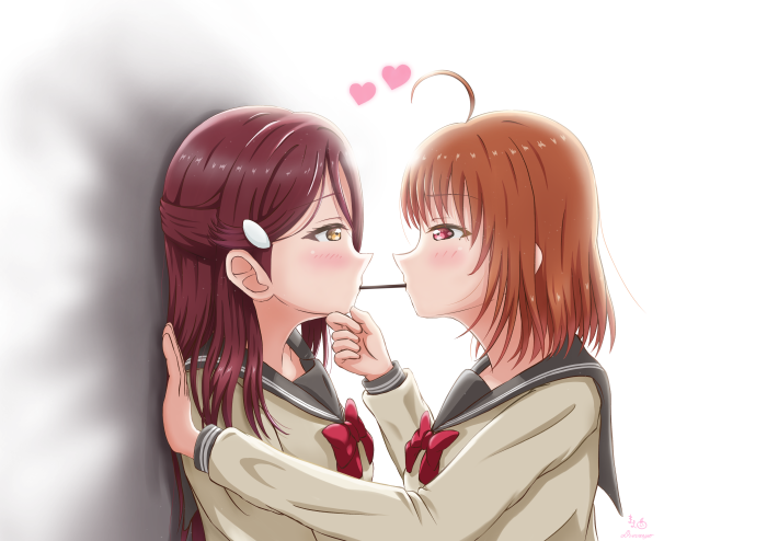 Riko Sakurauchi and Chika Takami from Love Live! Sunshine!! 4K