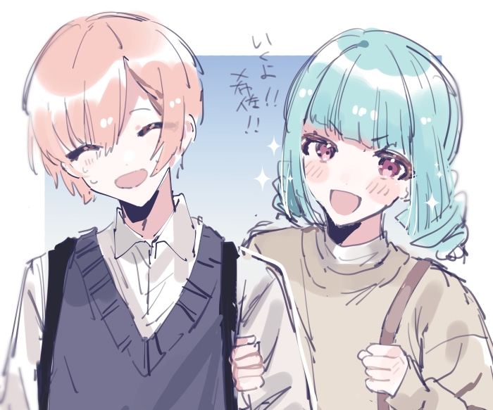 Oshinari Mare and Tachibana Kisa from Jack Jeanne