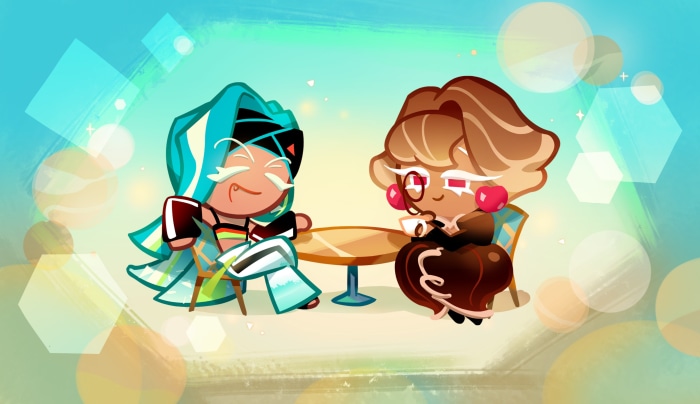 Chocolate Bonbon Cookie and Sour Belt Cookie from Cookie Run