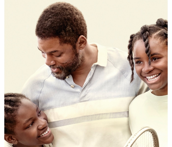 King Richard with Venus and Serena Williams
