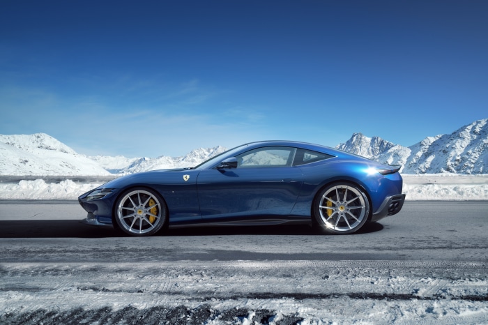 Novitec Ferrari Roma (F169) Supercar in Snowy Mountains