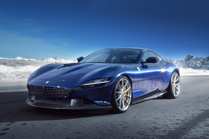 Novitec Ferrari Roma (F169) Supercar in Snowy Mountains