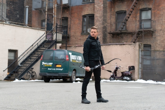 Hawkeye from Marvel with Bow and Arrow