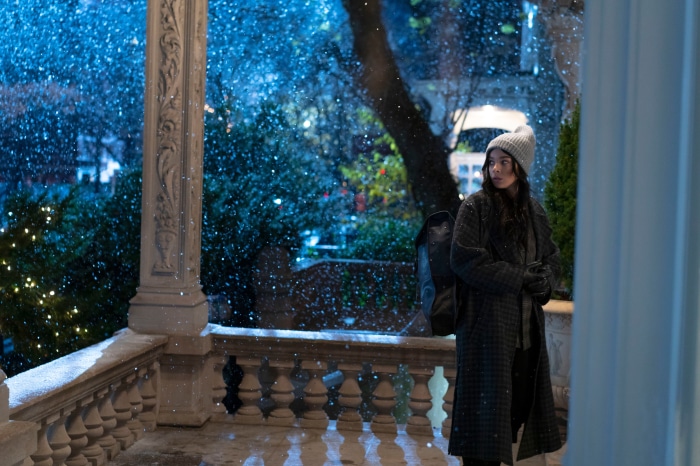 Kate Bishop from Hawkeye in the snow