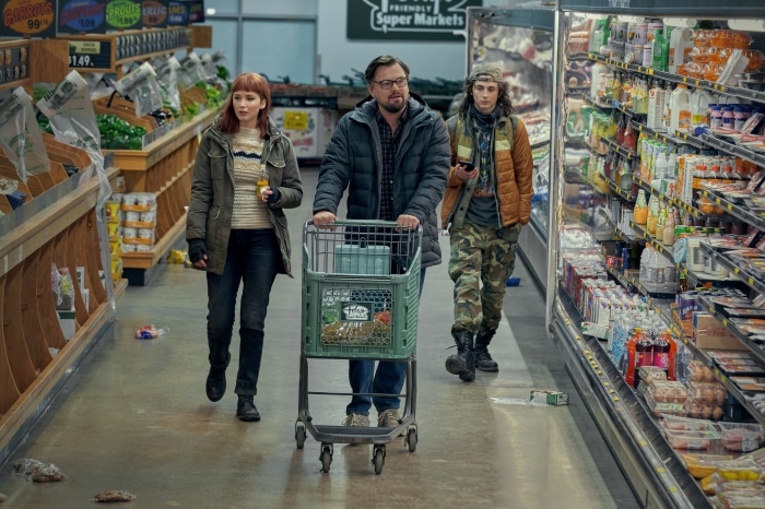 Jennifer Lawrence, Leonardo DiCaprio, Timothée Chalamet in Dont Look Up 4K