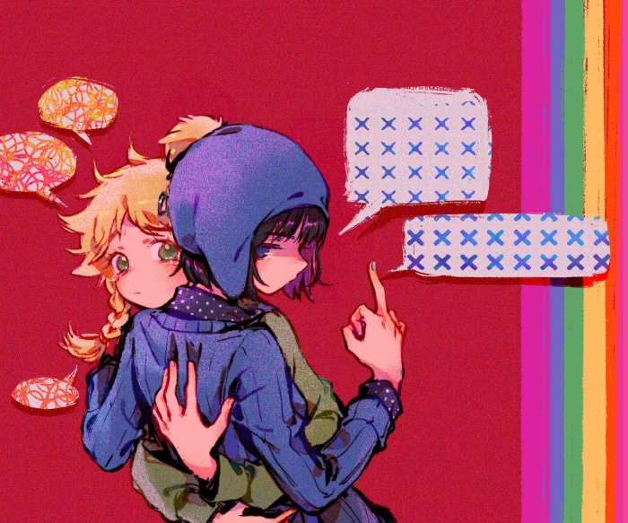 Tweek Tweak and Craig Tucker from South Park: Phone Destroyer