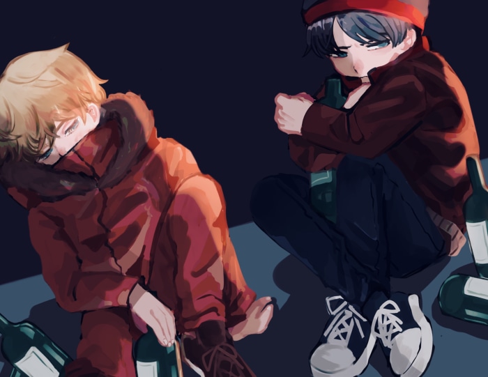 Kenny McCormick and Stan Marsh from South Park