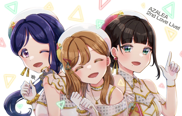 AZALEA 2nd Love Live! featuring Kanan Matsuura, Dia Kurosawa, and Hanamaru Kunikida
