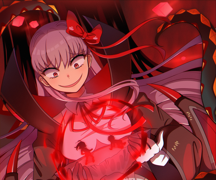 Gudako from Fate/Grand Order with dark magic