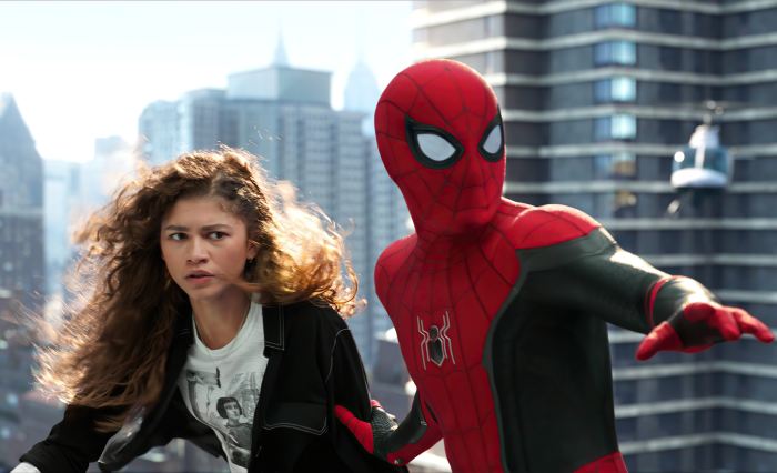 Spider-Man and MJ from Spider-Man: No Way Home