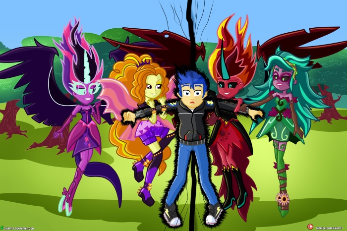 My Little Pony: Equestria Girls 4K, Flash Sentry, Adagio Dazzle, Gaea Everfree, Sunset Shimmer, Midnight Sparkle