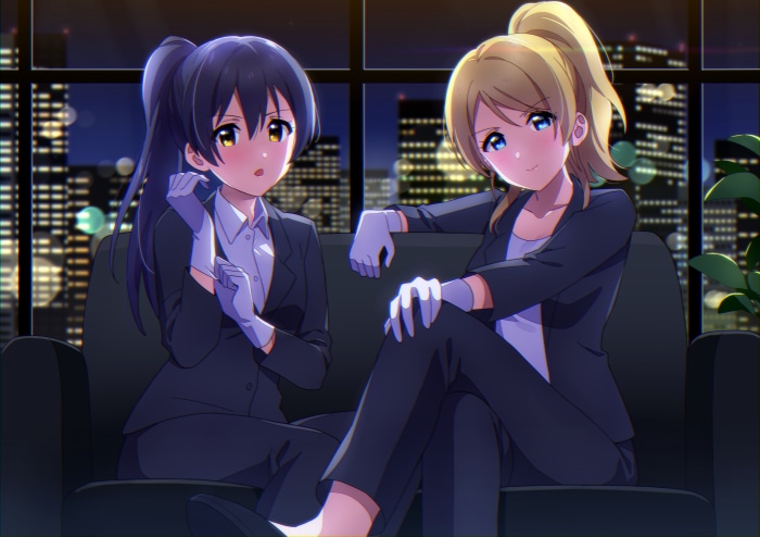 Umi Sonoda and Eli Ayase from Love Live! 4K
