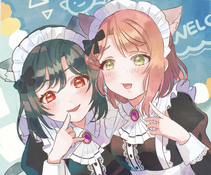 Shioriko Mifune and Ayumu Uehara from Love Live! Nijigasaki High School Idol Club