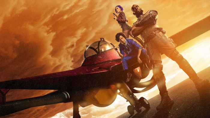 Cowboy Bebop characters on a spaceship