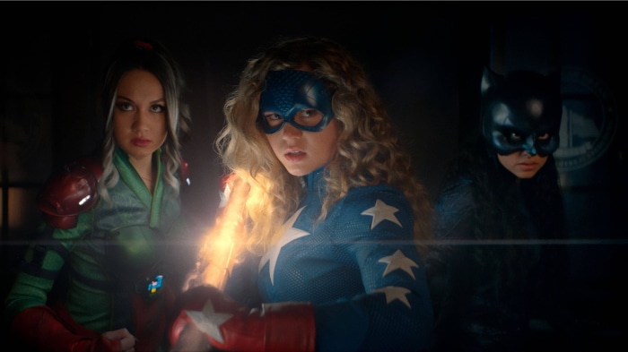 Stargirl, Wildcat, and Batgirl from Stargirl