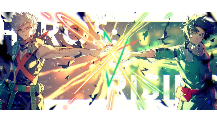 Katsuki Bakugou and Izuku Midoriya from My Hero Academia 4K