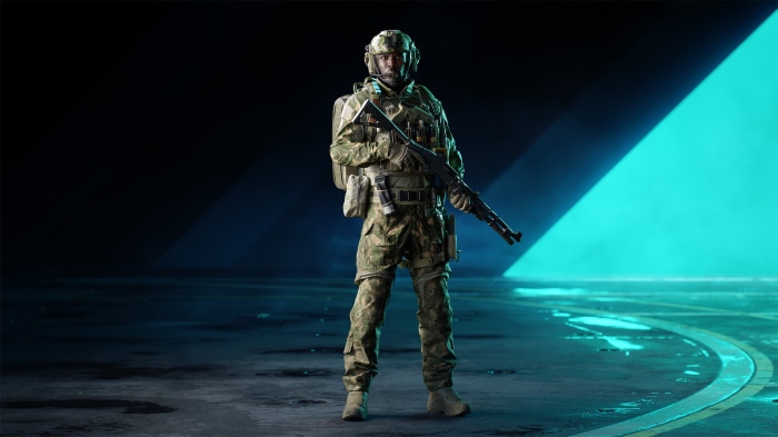 Soldier with shotgun in Battlefield 2042