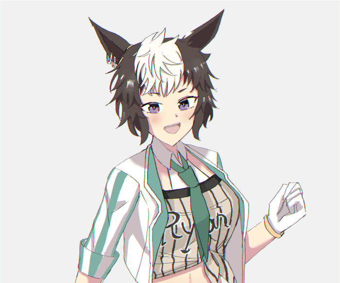 Uma Musume: Pretty Derby character with black and white hair