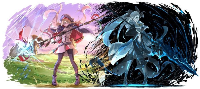 Artoria Caster and Morgan le Fay from Fate/Grand Order