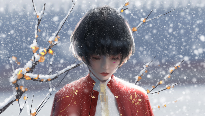 Jade from GhostBlade in Winter Snow