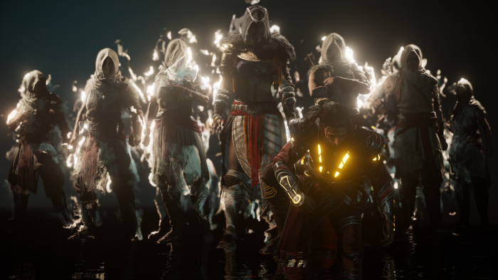 Assassins Creed Origins group of figures