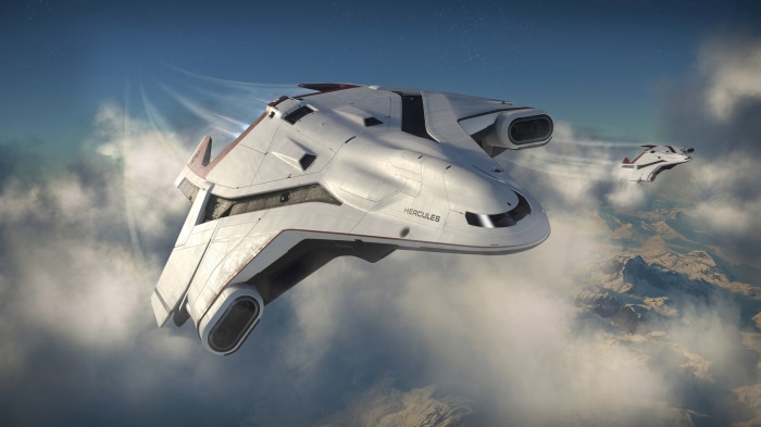 Star Citizen Hercules Spaceship 4K