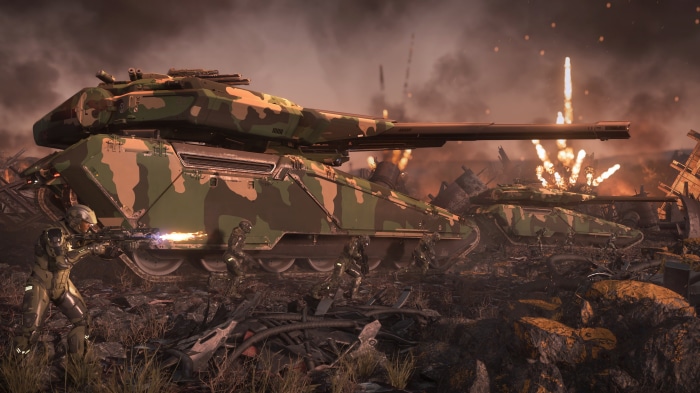 Star Citizen 4K Tank Battle