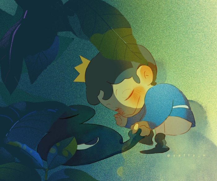 Bojji from Ranking of Kings in a forest