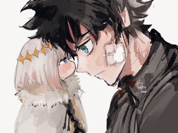 Oberon and Ritsuka Fujimaru from Fate/Grand Order