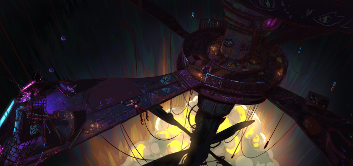 Jinx from Arcane on a platform
