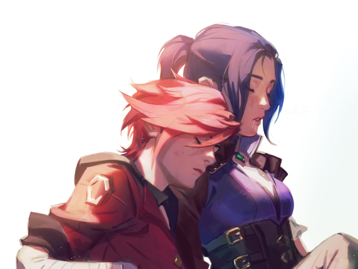 Vi and Caitlyn from Arcane