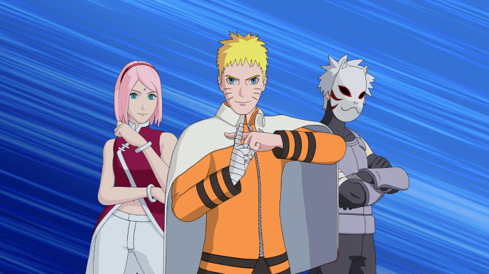 Sakura, Naruto, and Kakashi from Naruto