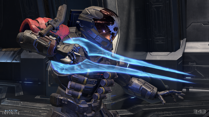 Spartan with Energy Sword from Halo Infinite 4K