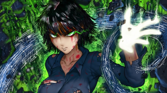 Fubuki from One-Punch Man using psychic powers
