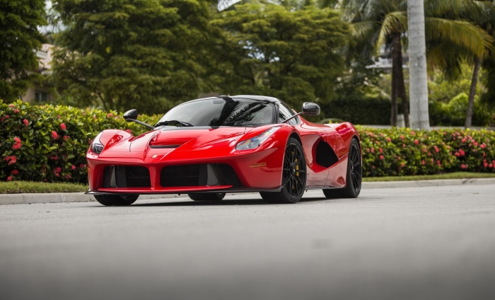 Red Ferrari LaFerrari Supercar