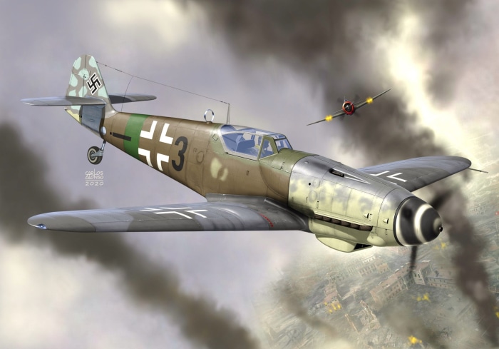 Messerschmitt Bf 109 in aerial combat